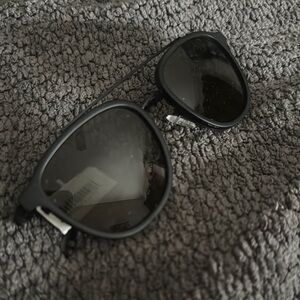 Black Oversized Gradient Lens Glasses